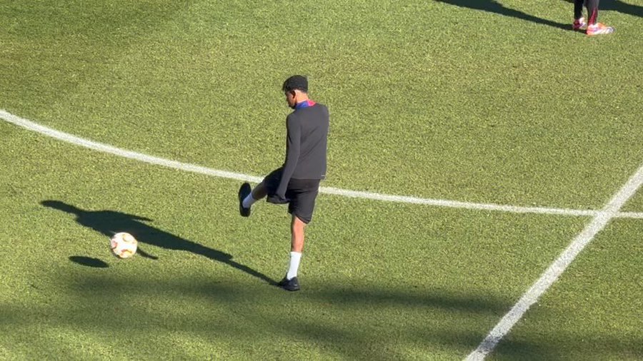 Lamine Yamal makes surprise training appearance as Barcelona prepare for Copa del Rey tie