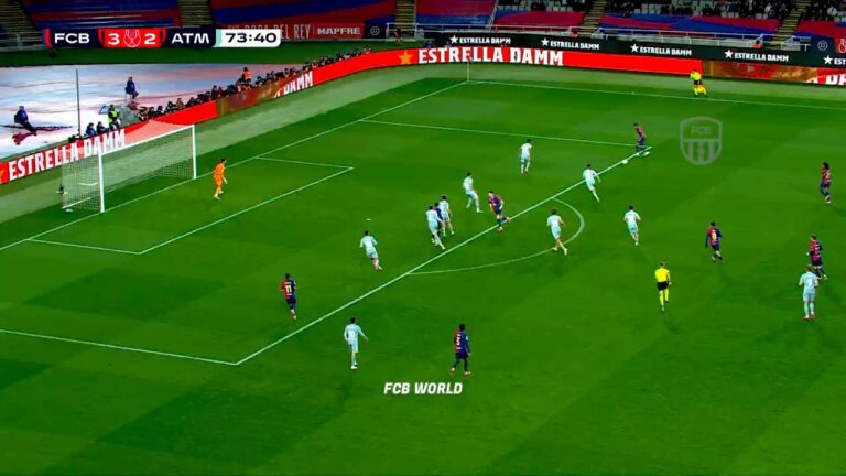 WATCH: Robert Lewandowski establishes two-goal cushion for Barcelona against Atletico Madrid