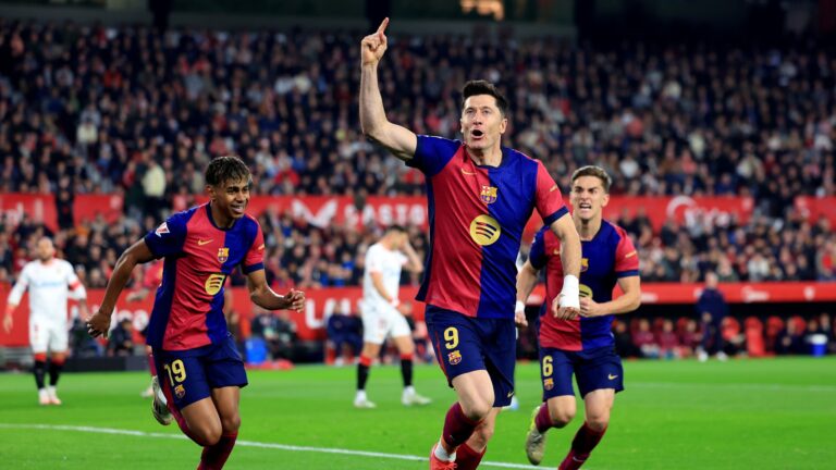 (WATCH) Robert Lewandowski's opener cancelled out at Sevilla