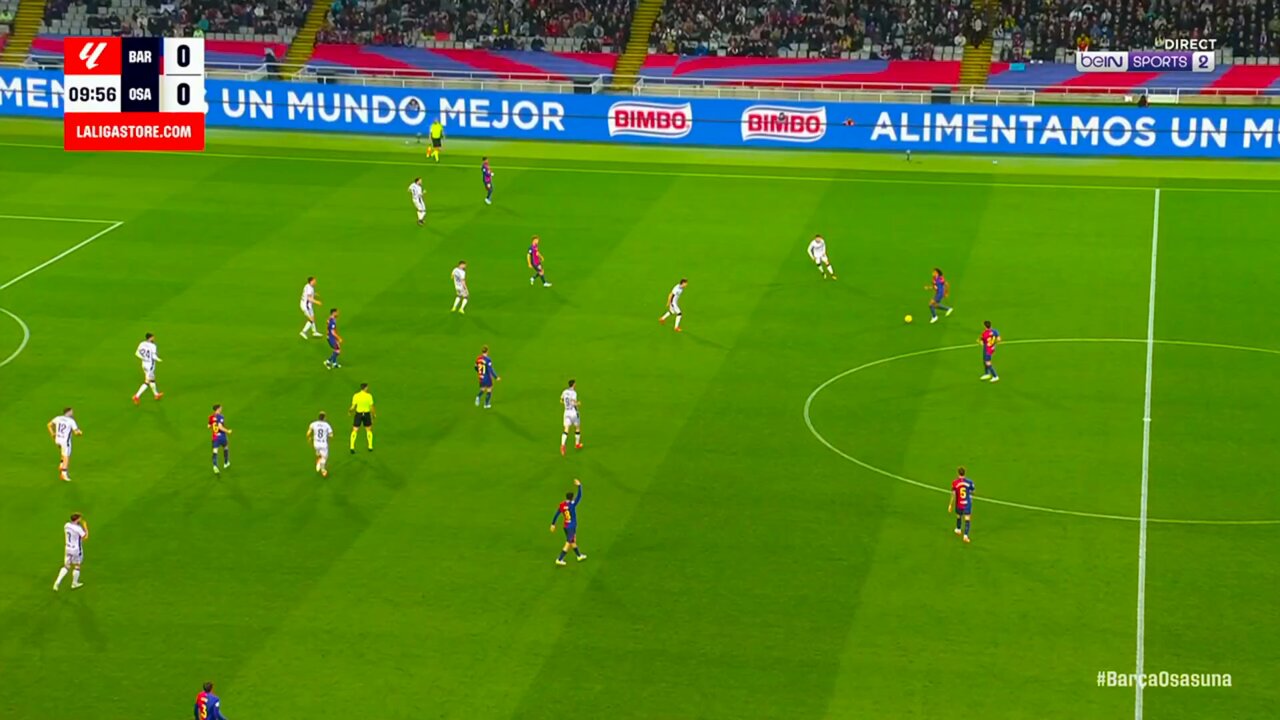 Barcelona take early lead against Osasuna as Ferran Torres strikes