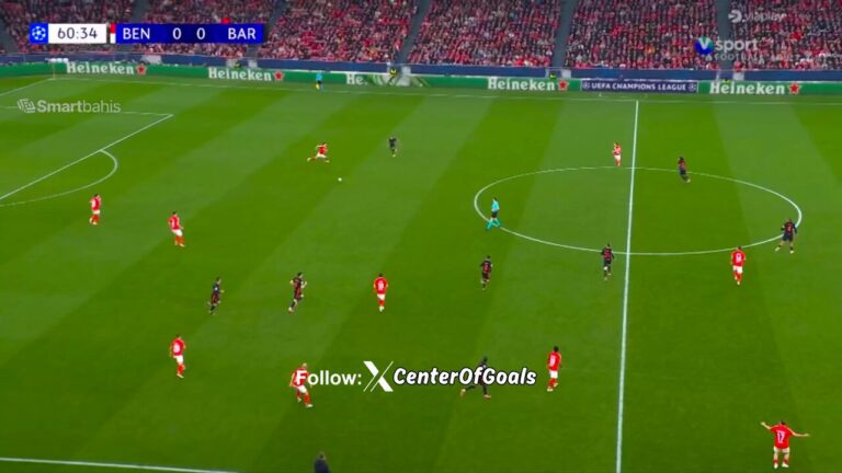 Watch: Raphinha Fires 10-Man Barcelona into Priceless Lead Against Benfica