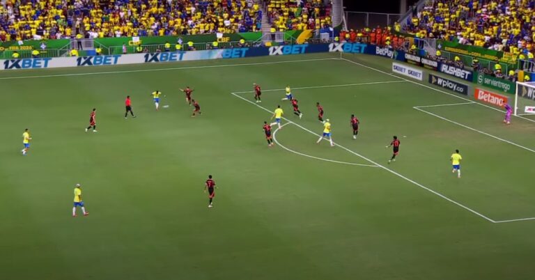 Vinicius screamer wins it for Brazil in 99th minute