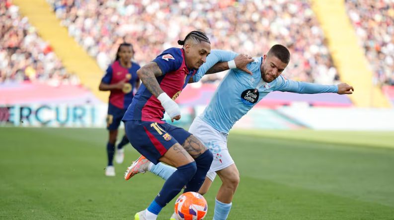 Barcelona win seven-goal thriller against Celta to increase La Liga lead