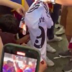 Kylian Mbappe Jersey Set On Fire Prior to Copa del Rey final