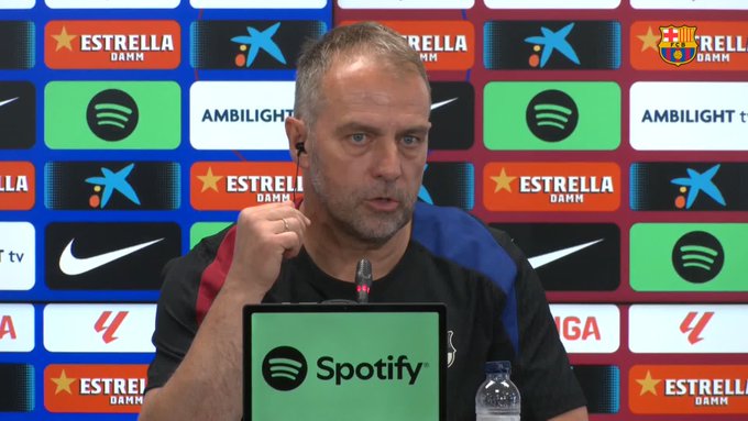 Hansi Flick reflects on Barcelona treble celebrations